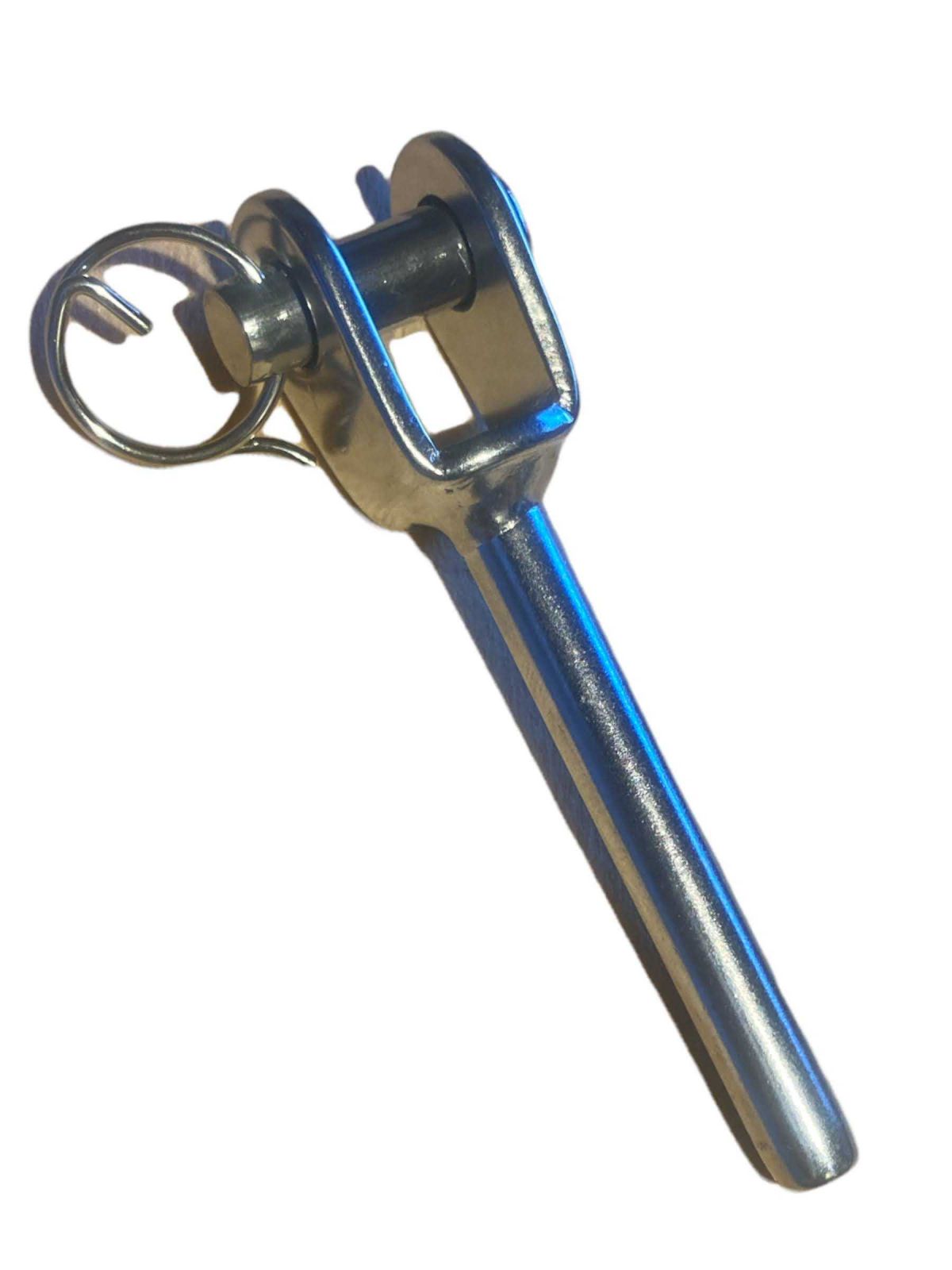 Vidlice s čepem lisovací - ukončení lana 4 mm - nerez A4