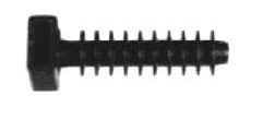 Hmoždinka s otvorem pro stahovací pásky 10mm (černá)