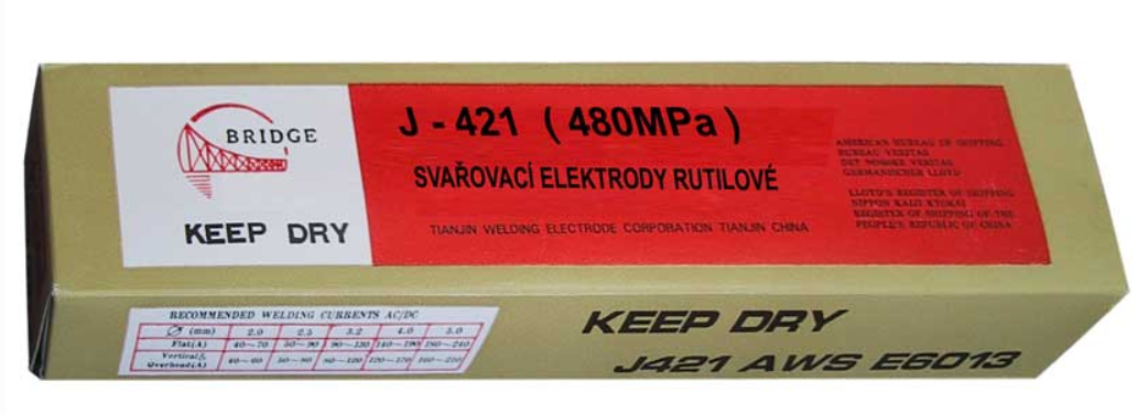 Rutilové elektrody 2,0mm J421 balení 2,5kg
